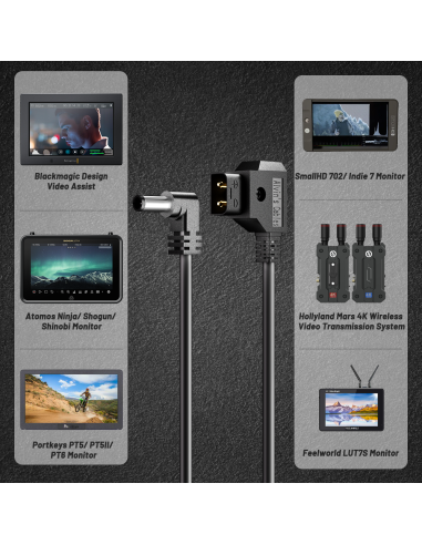 Alvin's Cables D-Tap to DC Power Cable for Atomos / Monitor