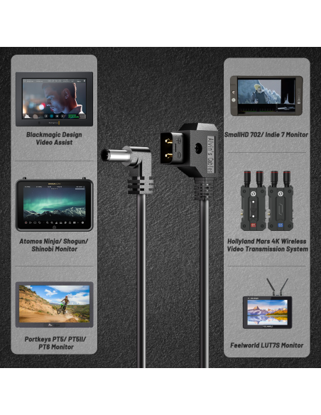 Cable Alvin's Cables D-Tap a DC Alimentación Atomos/Monitor